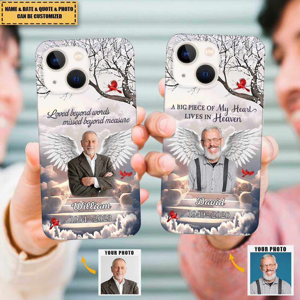 In Loving Memory In Heaven - Custom  Photo Memorial Phone Case