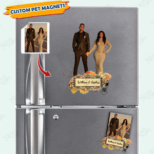 Personalized Photo Pet Magnets, Fridge Magnet, Gift for Couple, Family