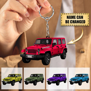 Personalized Car Acrylic Keychain