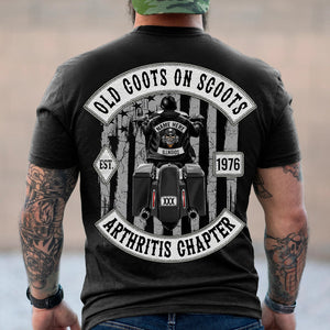 Old Coots On Scoots Arthritis Chapter Personalized Biker Shirt, Gift For Biker