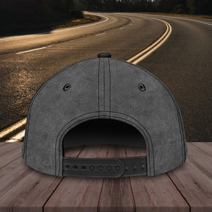 Motorcycle Grey Personalized Cap