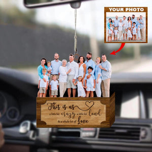 Personalized Car Hanging Ornament - Gift For Family