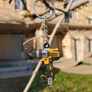 Personalized Power Tool Acrylic Double-sided Keychain
