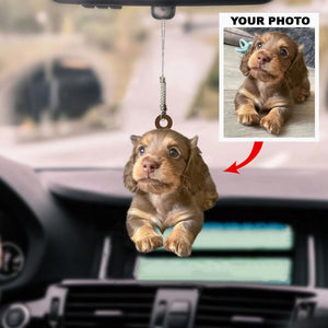 Personalized Car Hanging Ornament - Gift For Dog Lover - Custom Your Photo Car Hanging