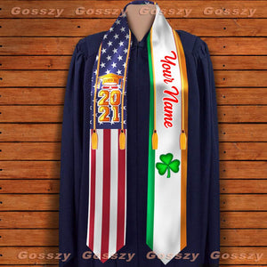 Country Flag Class of 2023 Stoles Sash, Graduation Gift, Senior Gift