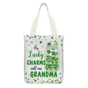 Personalized Mom Grandma Patrick's Day Blessings Tote Bag , Gift For Irish Mom