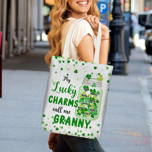 Personalized Mom Grandma Patrick's Day Blessings Tote Bag , Gift For Irish Mom