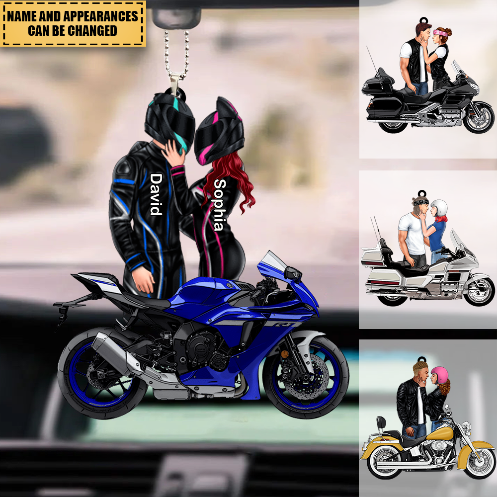 Biker Couple This Is Us Personalized Ornament For Couples, Him, Her, Motorcycle Lovers