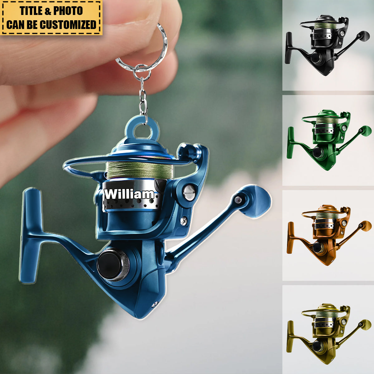 Personalized Fishing keychain - Gift For Fish Ornaments For Fishing Lover