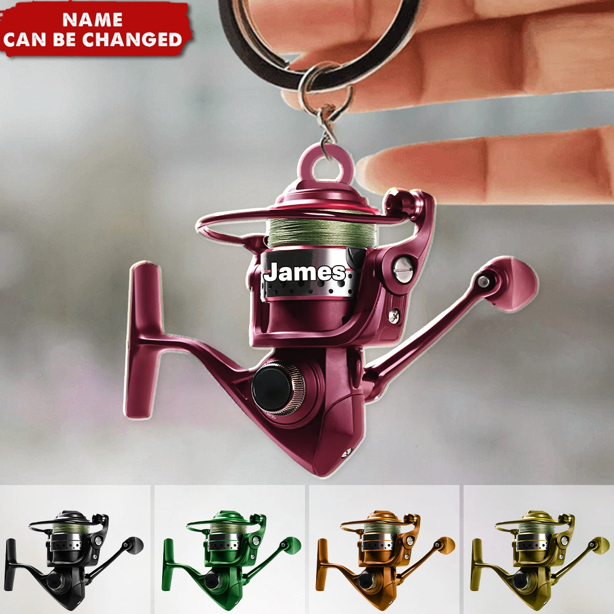 Personalized Fishing keychain - Gift For Fish Ornaments For Fishing Lover