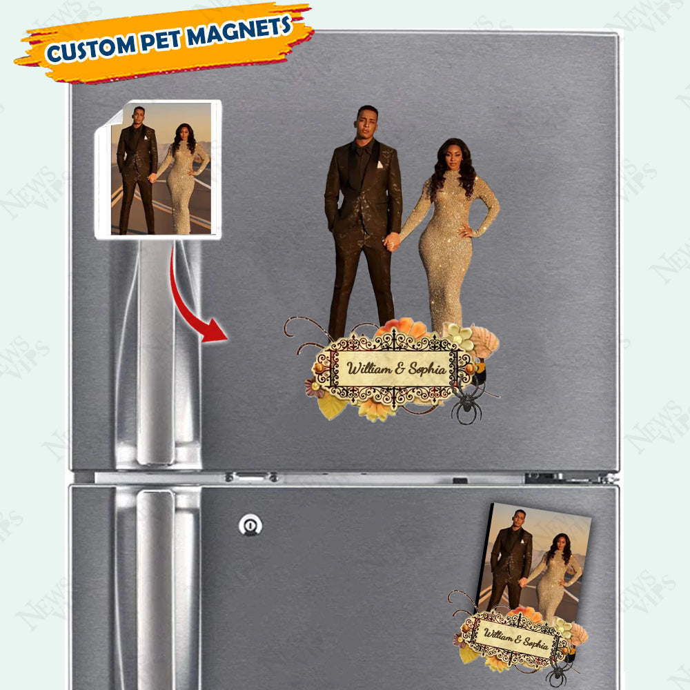 Personalized Photo Pet Magnets, Fridge Magnet, Gift for Couple, Family