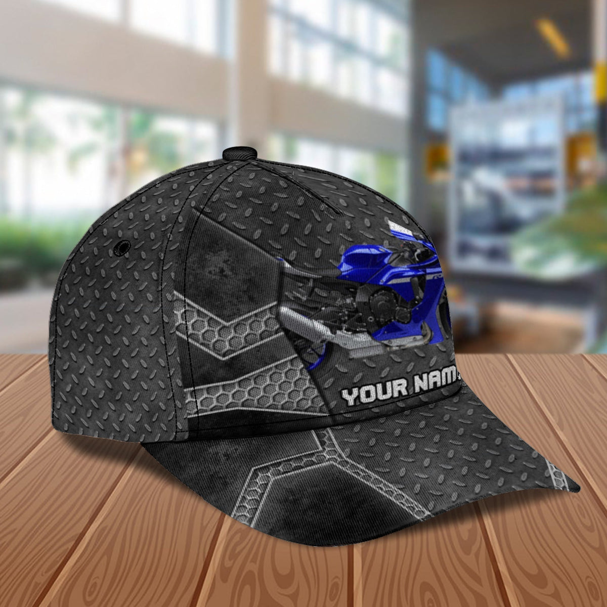 Motorcycle Super Cool Black Personalized Cap