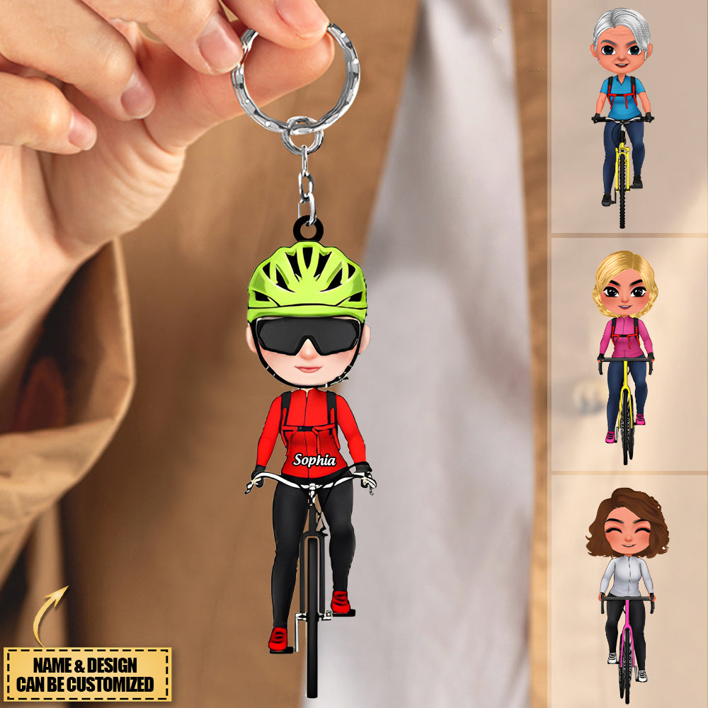 Personalized bicycle Lover Dirt Bike Acrylic Keychain