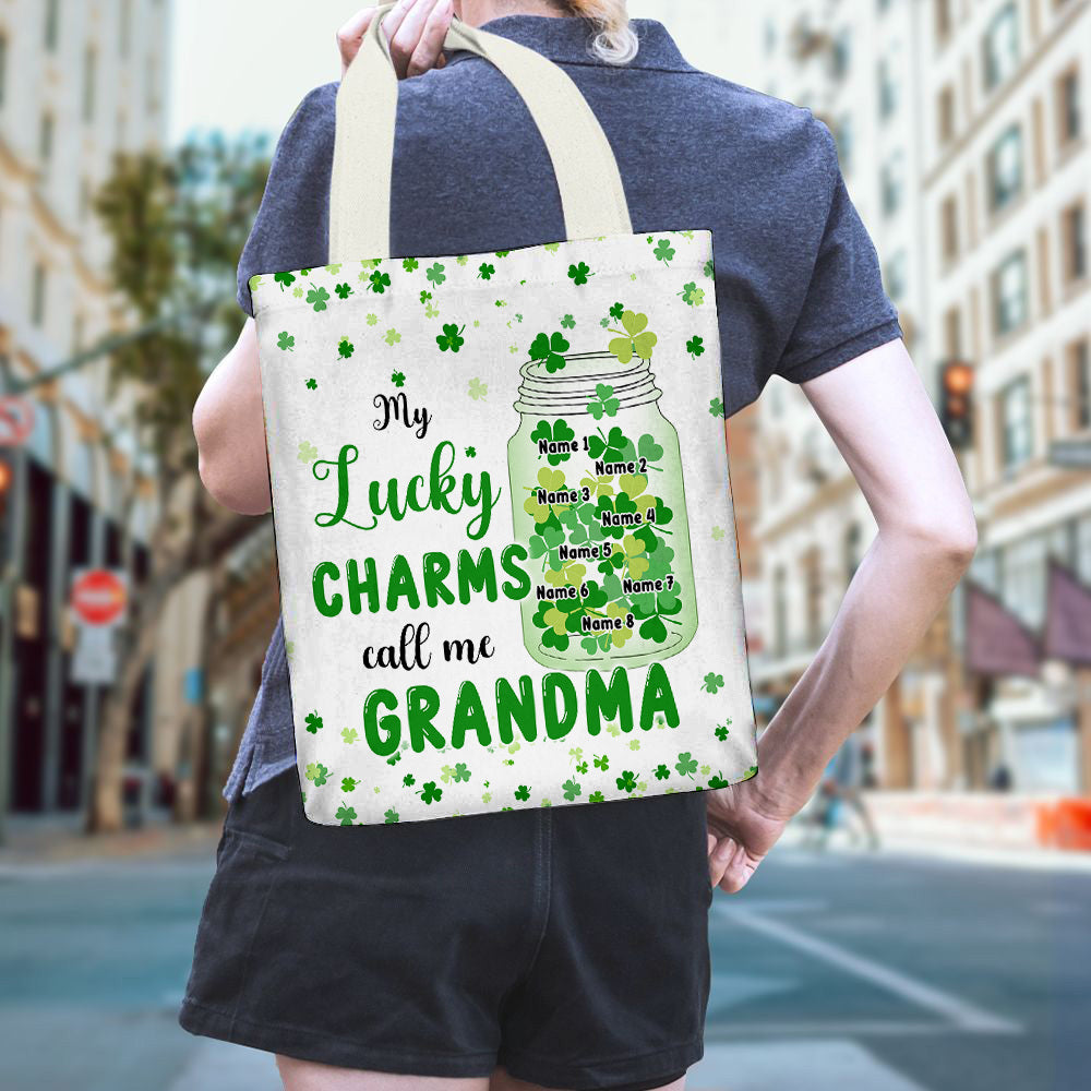 Personalized Mom Grandma Patrick's Day Blessings Tote Bag , Gift For Irish Mom