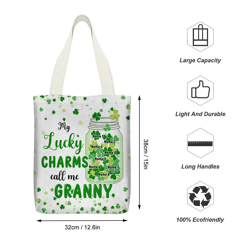 Personalized Mom Grandma Patrick's Day Blessings Tote Bag , Gift For Irish Mom